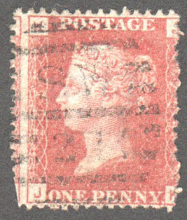 Great Britain Scott 33 Used Plate 205 - JK - Click Image to Close